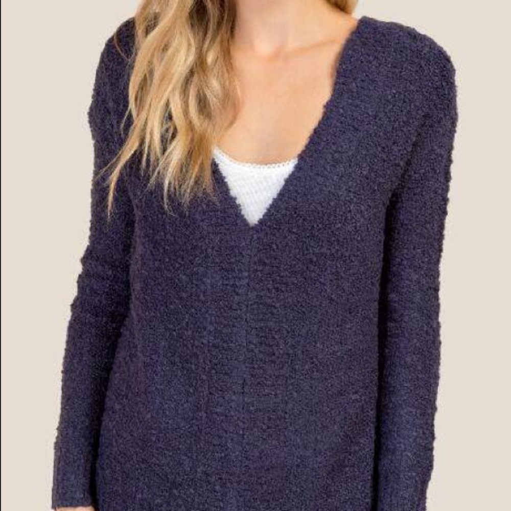 Francesca’s Navy Sweater